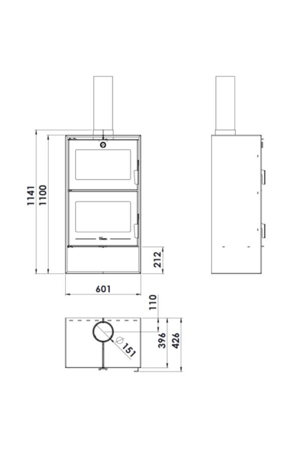 Stufa a legna Lacunza ALTEA 7 7kw - immagine 3